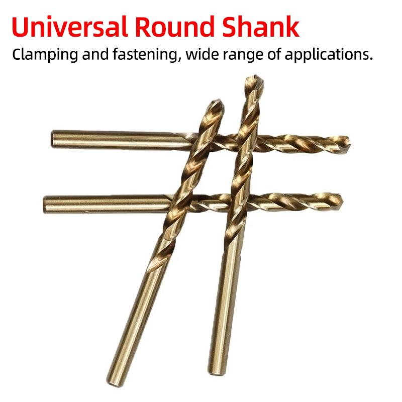 Metal Drill Cobalt Twist Drill Bit Set 1-13mm HSS M35 Stainless Steel Twist Drills The Whole Ground Metal Reamer Hole Tools
