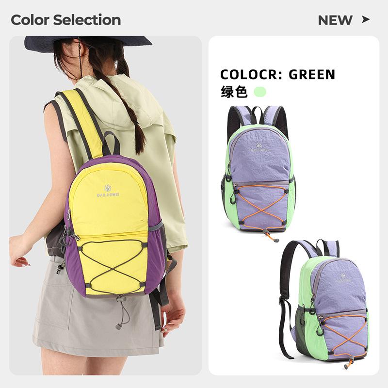 Schoolbag Outdoor Contrast Light Backpack Unisex Leisure Travel Sports Backpack Trendy Versatile Student School Bag