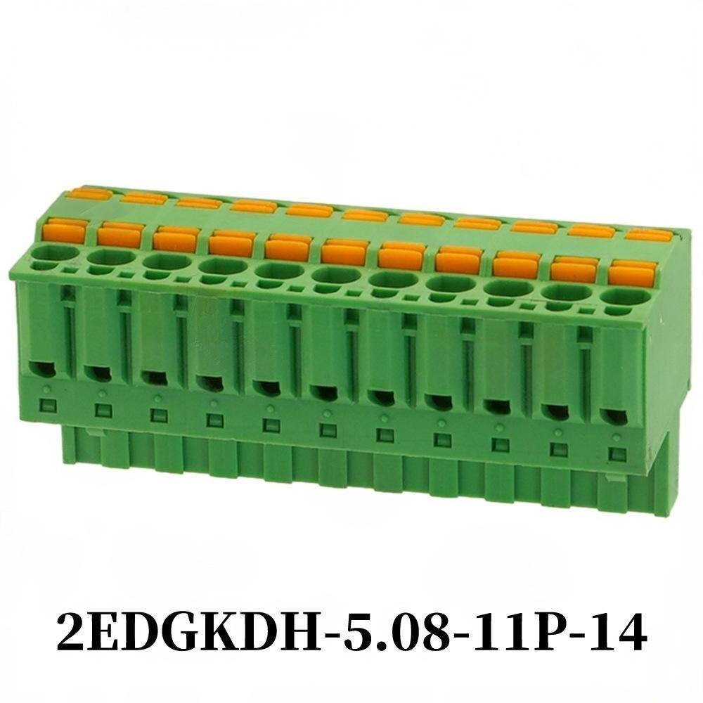1pc 2EDGKDH-5.08 Spring Loaded Terminal Blocks Weld-free Screw-free Quick Press Wiring For Electrical Equipment