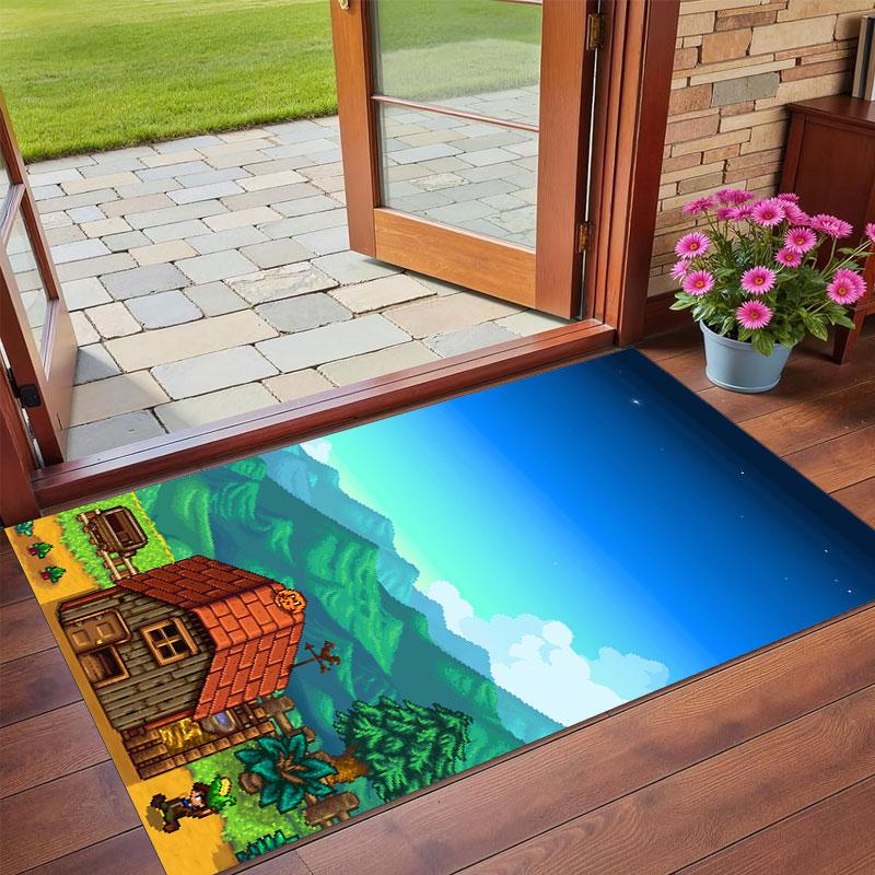 Crystal Velvet Rug Soft Non Slip Indoor Floor Mat Home DecorStardew Valley