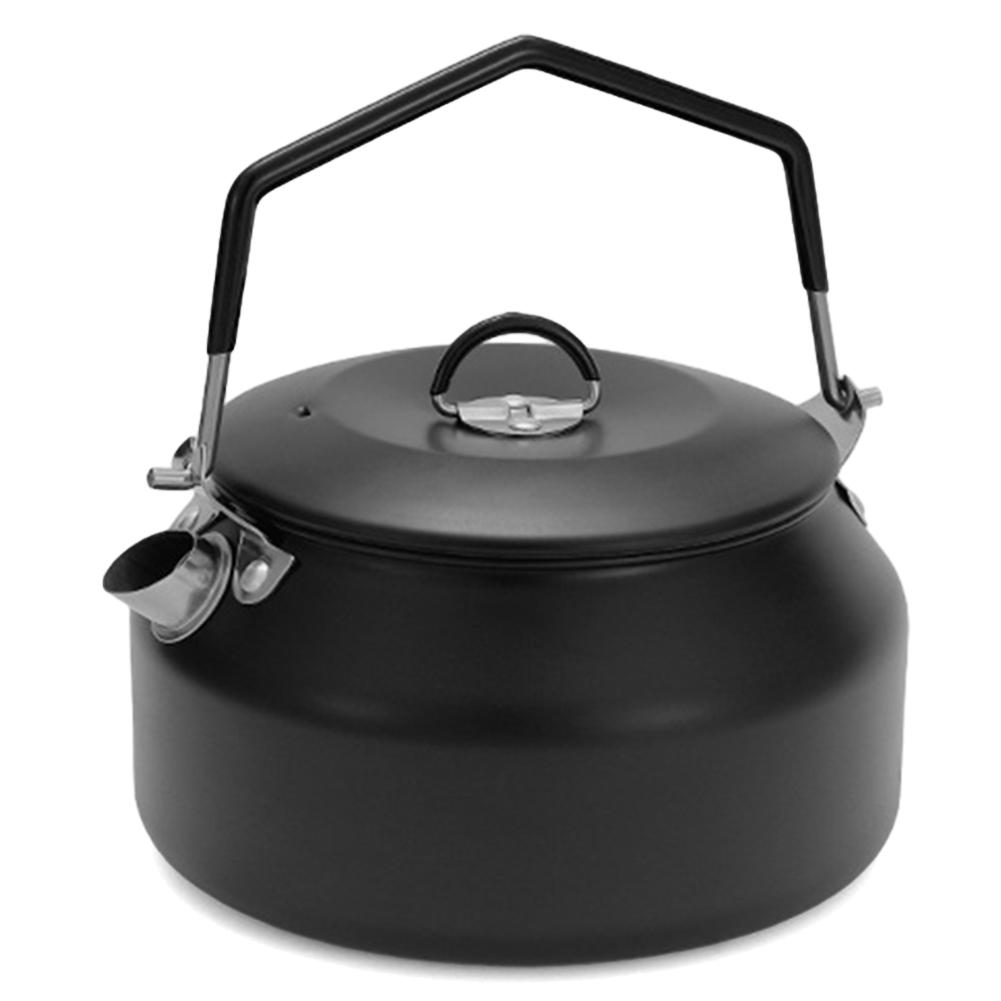 1L přenosná pískací konvice s rukojetí Varné varné konvice 304 Nerezová ocel pro venkovní cestování Kempování Vaření