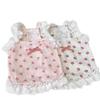 Flower Pattern Pet Camisole Vest Cute Puppy Clothes Princess Dress Floral Dog Dress  Summer Wear