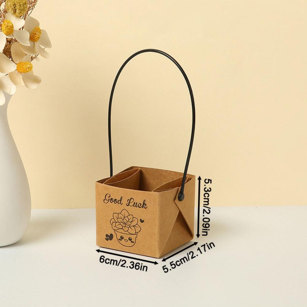 30pcs Paper Gift Bags with Handle Flower Gift Boxes Bouquet Bags Portable Treat Boxes Floral Gift Bags Party Favors Bags Tote Bags for Birthday Party