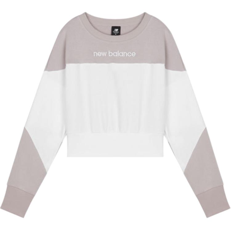 New Balance Sweatshirt Women s Milk Tea AWT11503-WM L