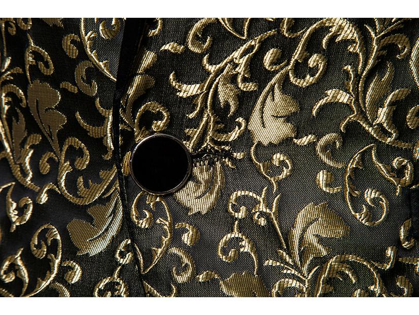 Men's Lapel Suit: 2024 Autumn/Winter European & American Jacquard Design XZ32