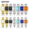 Retro Light Luxury Gold Square Watch with Large Dial and Calendar - High-Value Steel Band for Couples