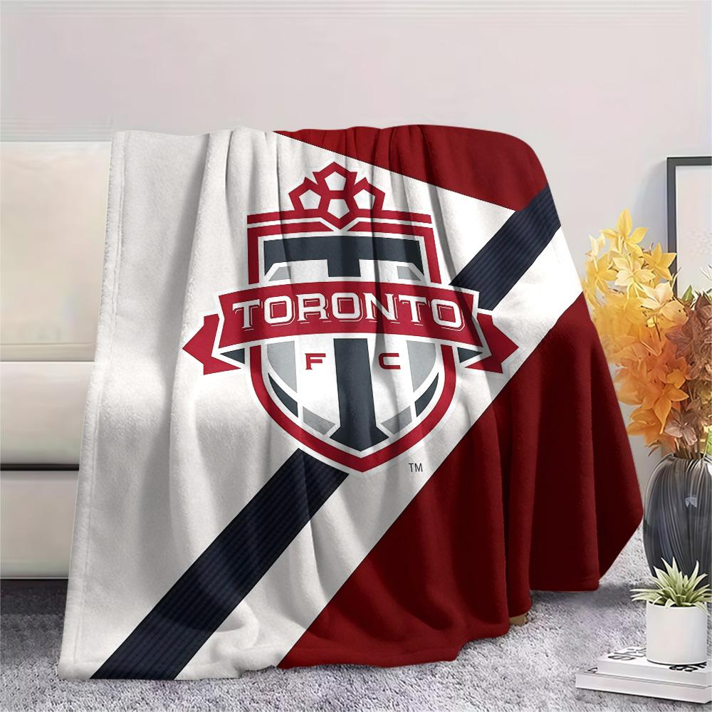 Toronto Football Club Flannel Blanket, High quality Comfortable for All Seasons, Home Decor, Warmth and Comfort