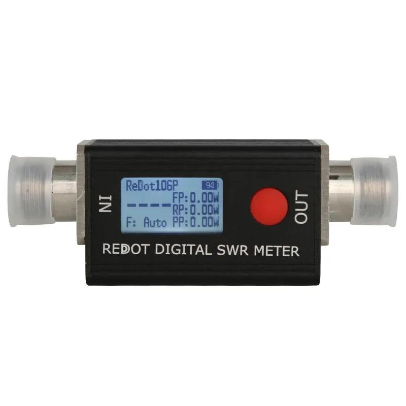 

REDOT RD106P Цифровий КСВ-метр SWR&Вимірювач потужності 120 Вт FMB VHF UHF80-999МГц Коефіцієнт стоячої хвилі 1.00-99.9 Підтримка DMR Рації RD106P