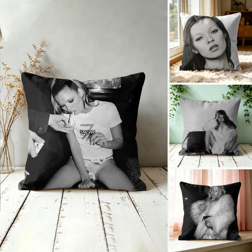 Model KKate MMoss Cushion Cover Square Pillow Bedroom Sofa Leisure Comfort Living Room Home Decoration X