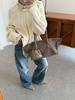 Duoduo Frosted Leather Tote Bag - New Styles, Simple, Large Capacity Shoulder Bag