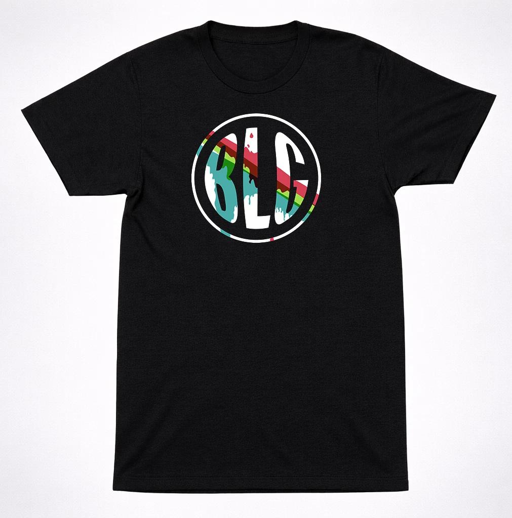 

Boys Like Girls Color Circle Logo T Shirt Pop Rock Band Tee Black Graphic Shirt L