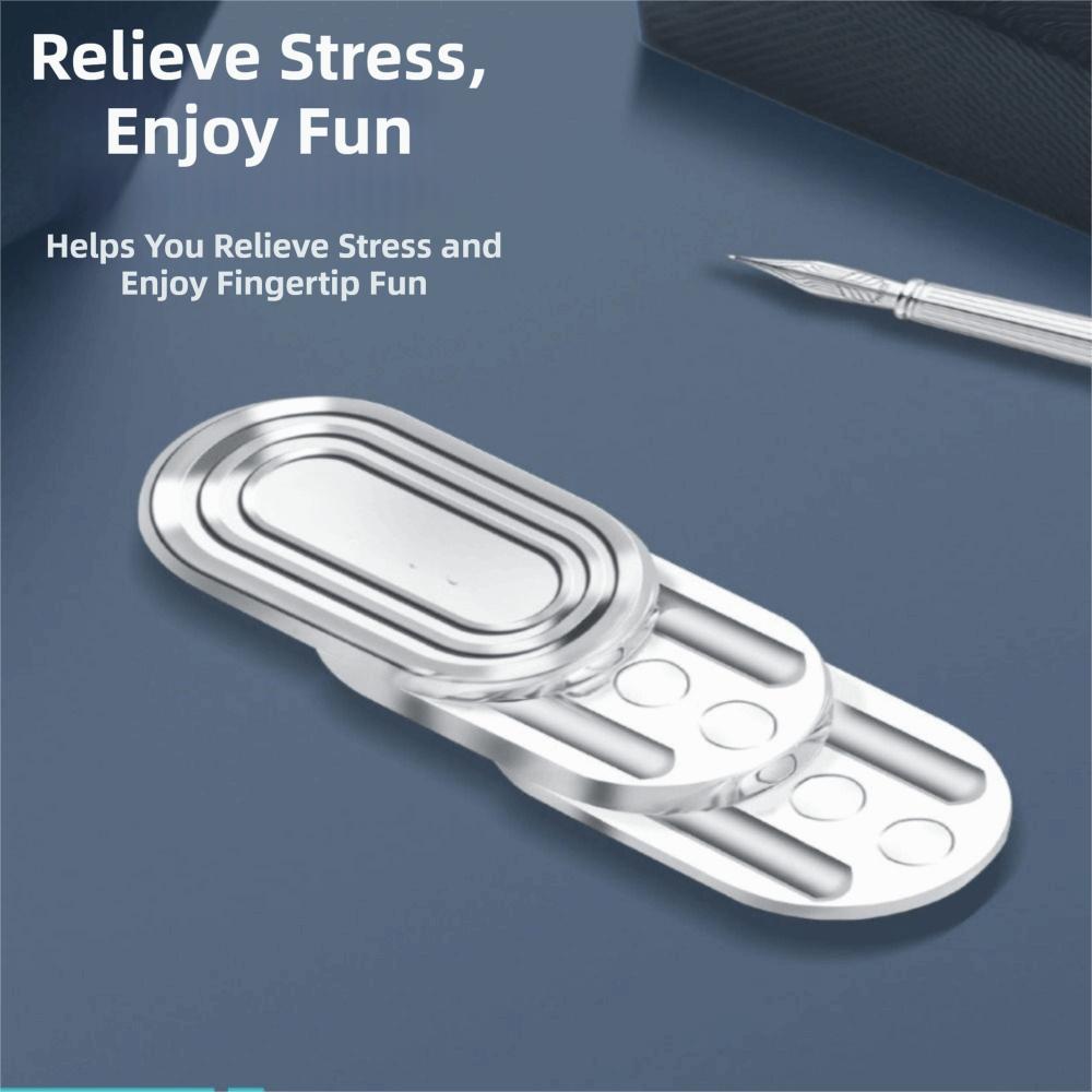 Three-Layer Structure Fidget Slider Magnetic Design Three-Layer Push Card  Anxiety Relief