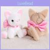 Animal Plush Cat Toy With Short Pile Plush For Backpack Accessory