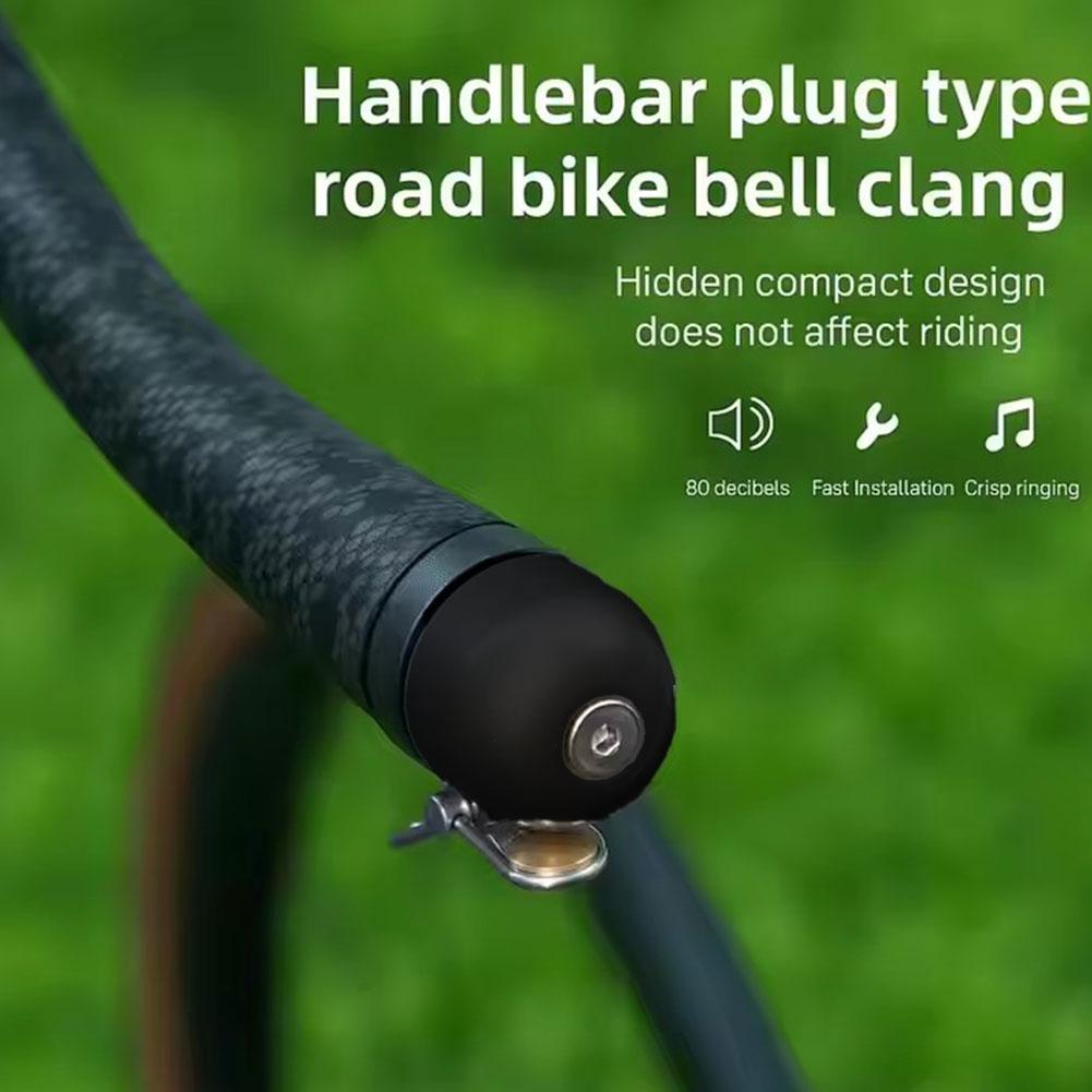 Bike Handlebar Bell Super Loud Safety Warning Alarm Plug Bell Riding for Road & Mountain Bicycles Cycling Accessories