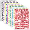 Alphabet stickers cross-border color English letter and number combination diy stickers water cup computer decoration waterproof stickers