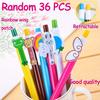 36 PCS Novelty Rainbow Wings Retractable Ballpoint Pen 0.5mm Blue Student Appreciation Gifts for Teachers Birthday Party Office Coworker Pen Supplies