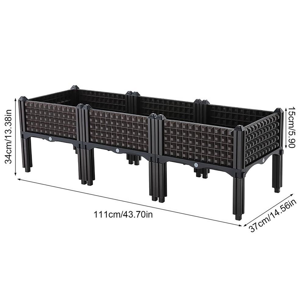 Приподнятый ящик для рассады Прямоугольный цветочный горшок Приподнятая грядка Садовые горшки и кашпо Овощи Цветы Растения растут на высоте