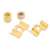 10Sets With Mounting Screws String Retainer Guide Gold Color Guitar String Tree  For Guitar
