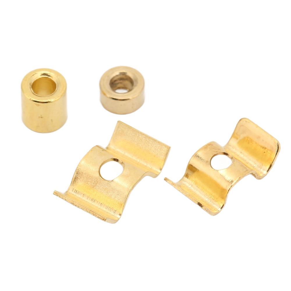 10Sets With Mounting Screws String Retainer Guide Gold Color Guitar String Tree For Guitar