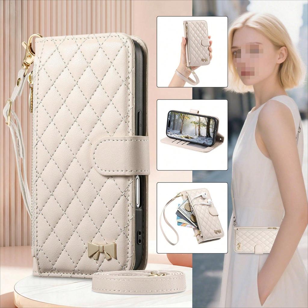 Xiaoxiangfeng Is Suitable for IPhone18 Flip Phone Leather Case and Long Hand Rope Storage.