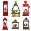 A Variety of Christmas Water Filling Luminous with Music Ornaments, Phone Booths, Oil Lamps, Wind Lights, Christmas Decorations, Christmas Gifts