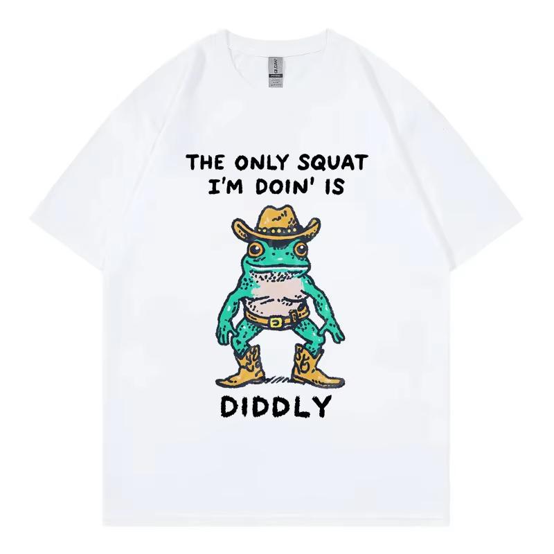 

Funny Cowboy Frog Meme T-shirt Men Women Clothing High Quality Fashion Short Sleeve T-shirts Summer Casual Loose Cotton T Shirts S разноцветный