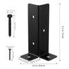 Strong Metal Fence Post Reinforcement Brackets Adjustable Designs Fence Post Brace for Wooden Gate & Deck Stability