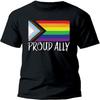 Proud Ally Pride Month LGBTQ Black Pride Flag Tshirt Pride Month LGBTQ Gift Tee