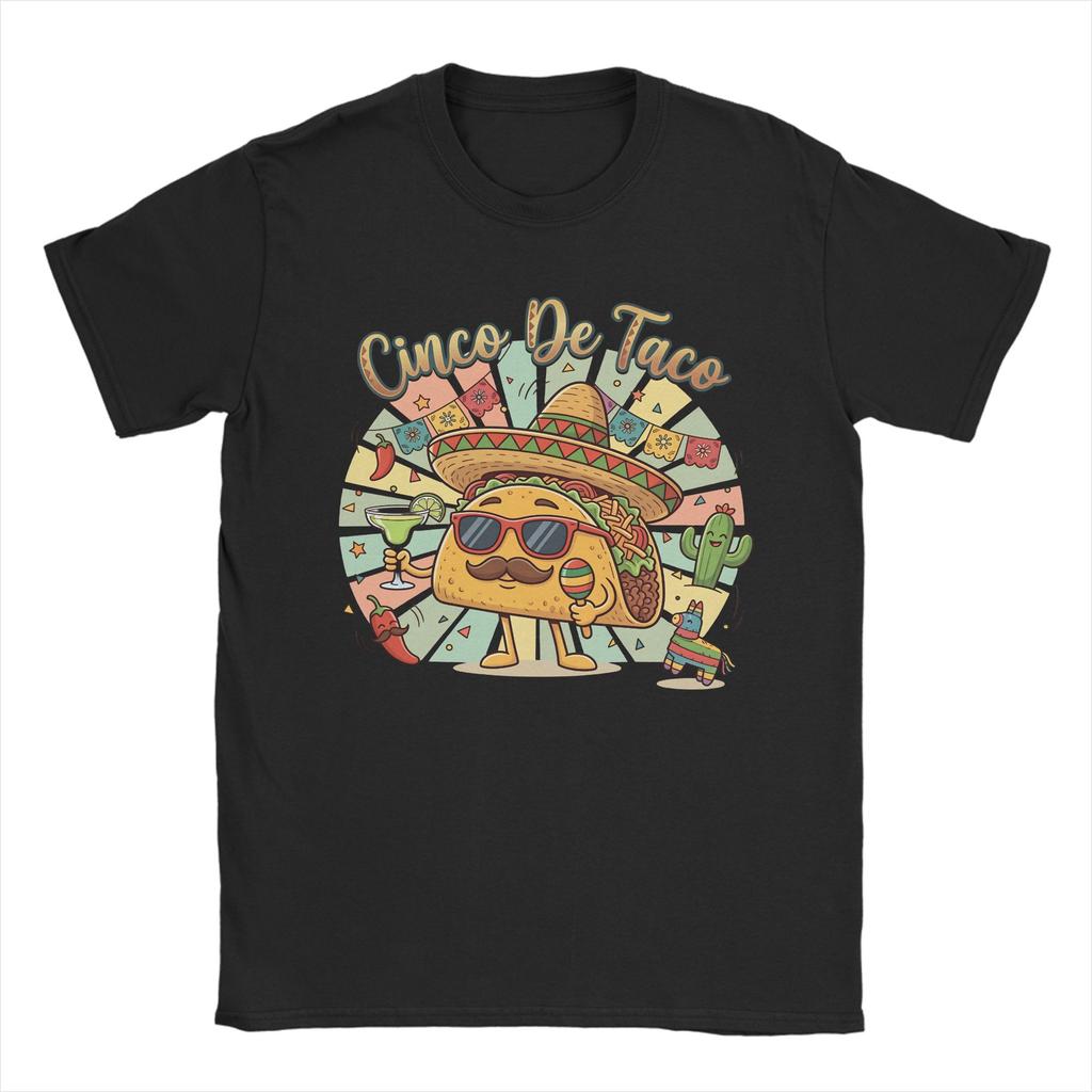 Taco Cinco De Mayo Tshirt Unisex Unisex Mexican Vintage Cotton Tee Shirt O Neck Short Sleeve T Shirts Summer Tops