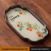 Shangqi Begonia Persimmon Ruyi Glass Kung Fu Tea Tray