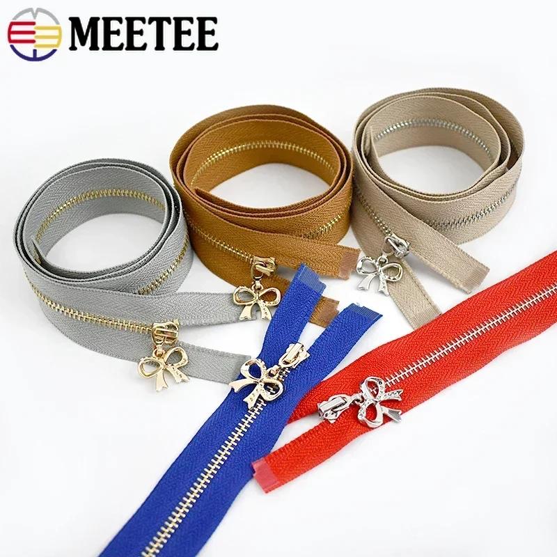 3Pcs Meetee 3# 15-70cm Metal Zippers Bag Clothes Sewing Zipper Closure Jacket Pocket Decor Zips Repair Kits DIY Accessories