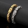 Kalen Golden Hip Hop Stainless Steel Chain Men's Bracelet 220mm Fashion Simple Jewelry
