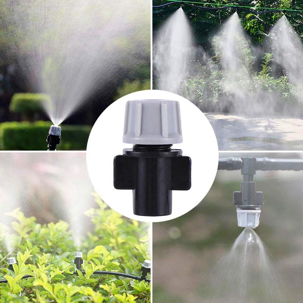 13 Types of Grey Adjustable Misting Nozzle Kits 4/7mm Hose Automatic Cooling Watering Irrigation System Portable Fogging Sprayer