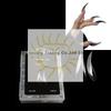140pcs/box Short Curved Stiletto Nail Dual Form For Nail Extension Of 3D Cat's Claw Sculptural Acrylic Nails Full Cover Molds