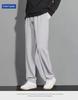 Men's Plus Velvet Thickened Waffle Sweatpants: Loose, Large-Size, Straight-Fit, All-Match Autumn/Winter Trousers