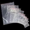 500/100pcs Self Sealed Bags Plastic Storage Bag for Jewelry Food Pills Transparent Zipper Storage Bag Package Pouches 2030