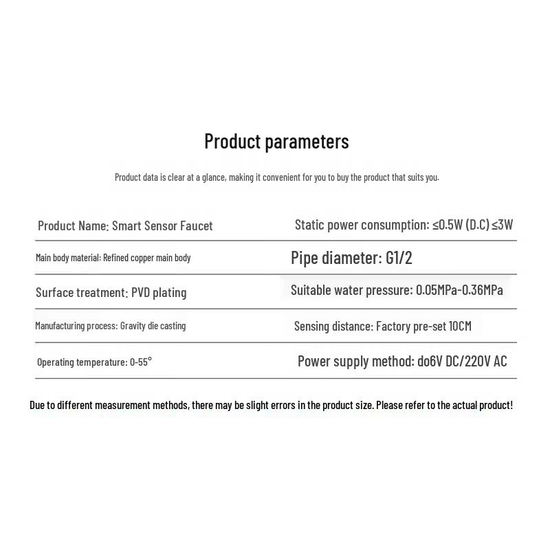 Water Sound Automatic Infrared Sensor Faucet