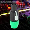 10PCS C NL4FC Audio Speaker Connector Waterproof 4 Pin Speakon Plug Cable Connector(Green )