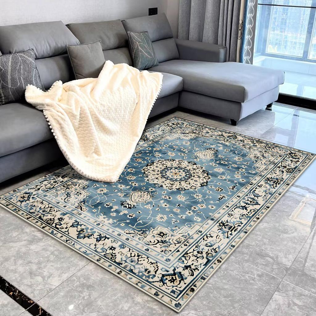 Persian Luxury Large Living Room Carpet Soft Easy Cleaning Rugs for Bedroom Decor 3D Floral Home Lounge Sofa Table Mat Alfombra