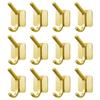 12 Pack Adhesive Hooks Heavy Duty Wall Hook Towel Hooks And Coat Hooks Stick On Cabinet Doors Waterproof Self Adhesive Holders Kitchen Bathroom