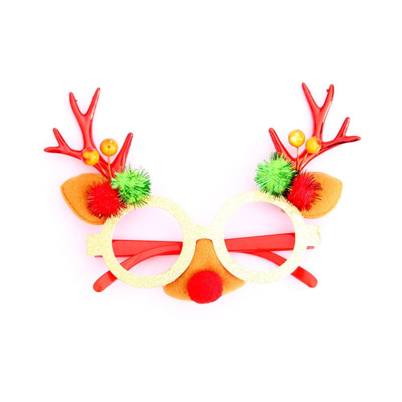 Christmas Gift Christmas Glasses Decorated Christmas Gift Christmas Children's Small Gift Antler Glasses
