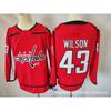 Mens Retro Embroidered Ice Hockey Jersey Team Uniform Training Shirt With Player Name Ovechkin Wilson