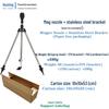 Automatic Rotating Stainless Steel Sprinkler with Telescopic Stand for Garden Irrigation