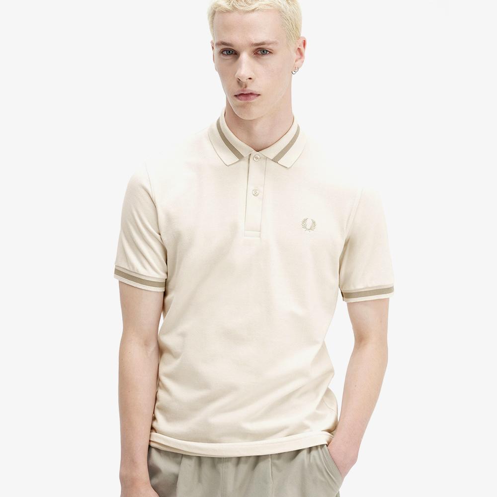 Fred Perry [M2] Single Tip Fred Perry Shirt - Ecru/Oatmeal Afpm2410002-U82