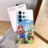 cartoon S-Super M-MarioS Bros Phone Case For Samsung S25,S24,S21,S22,S23,S30,Ultra,S20,Plus,Fe,Note,10,9,5G Transparent Cover