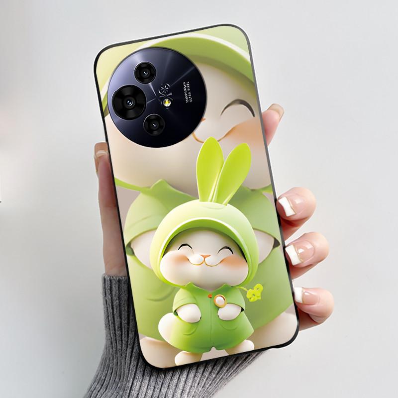 Hülle für TCL 50 NxtPaper 5G / 50 Pro NxtPaper 5G Hülle Luxus Drache Süß Cool Jungen Mädchen Schwarz Matt Weiches Silikon Rückabdeckung