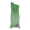 Women's Fashion Casual Sexy One Shoulder Printed Ruffles Dresses
