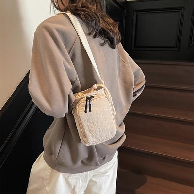 Casual Versatile Small Square Bag Spring New Fashion Canvas Small Square Bag High-end Trend Messenger Bag