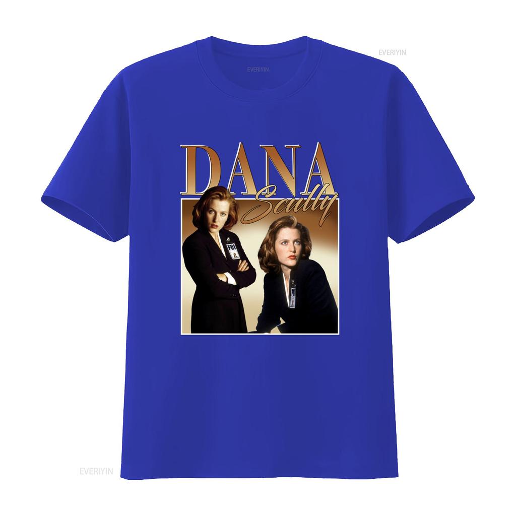 Tha012501 The X Files Gillian Anderson Dana Scully 90er Jahre T-Shirt Für vintage gewaschen dehnbar Mode Bequeme Streetwear
