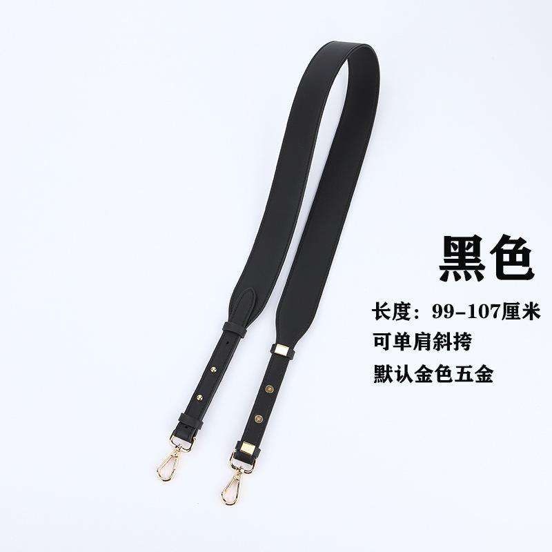 Leather Contrasting Wide Shoulder Strap YOU Fashionable Versatile Women's Bag Single Double-sided